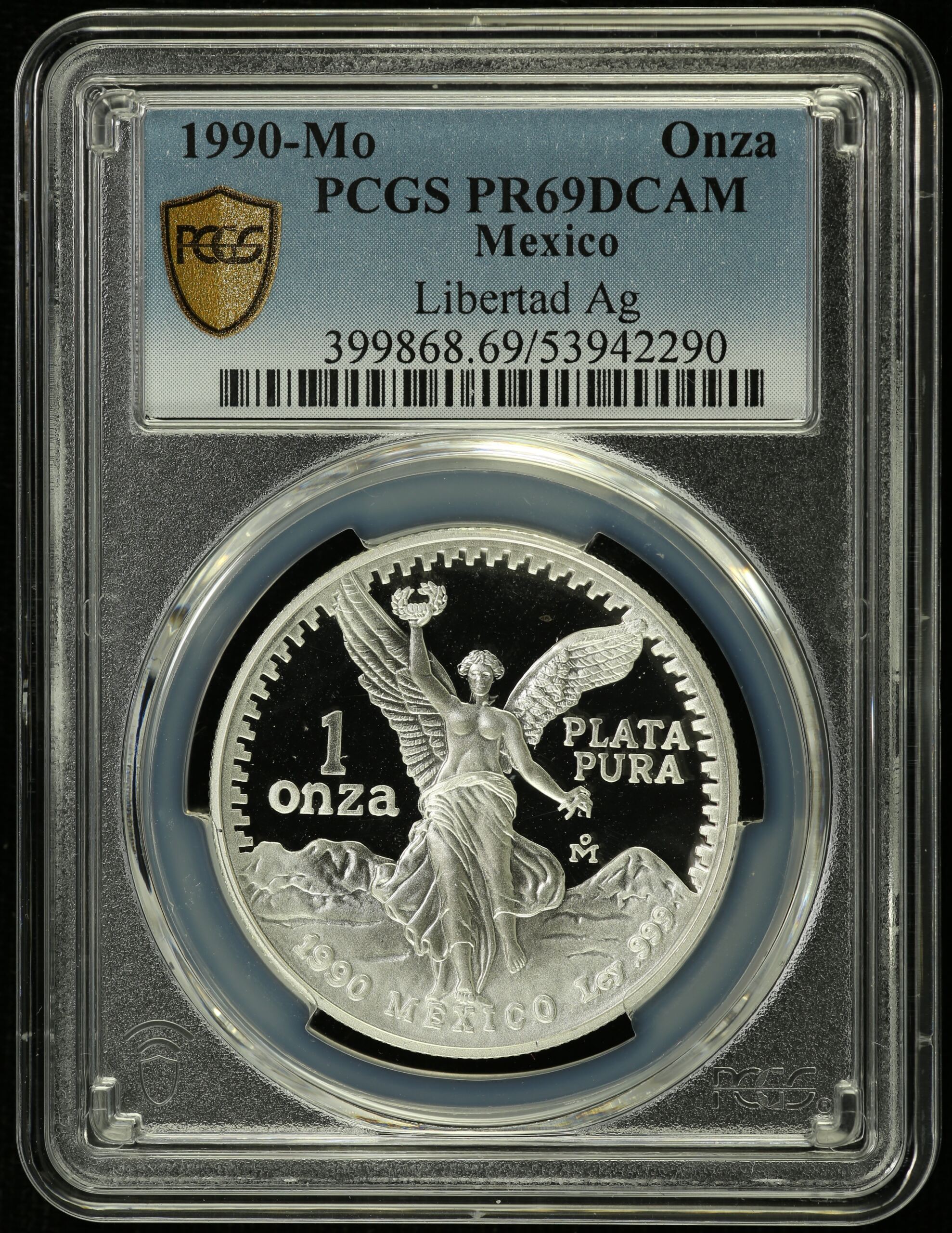 Modern Silver & Minors Onza 1990 Mo PCGS PR69DCAM 0154679