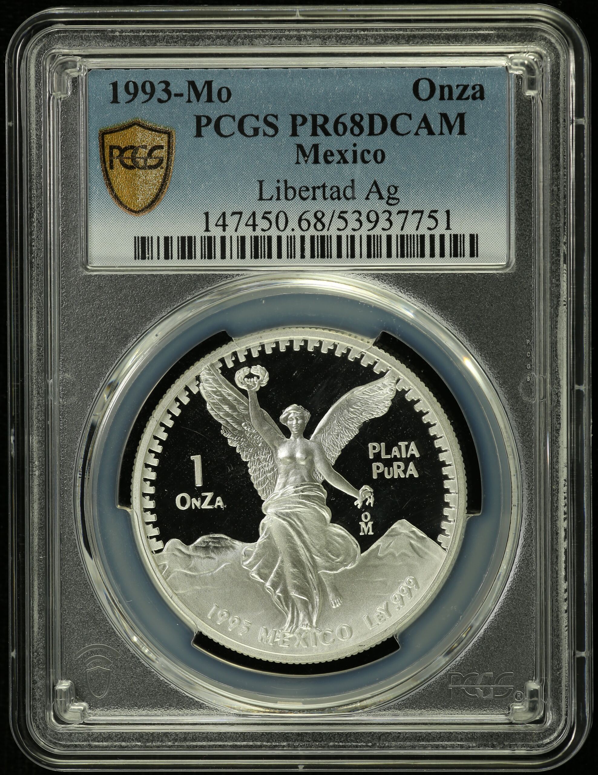 Modern Silver & Minors Onza 1993 Mo PCGS PR68DCAM 0155041