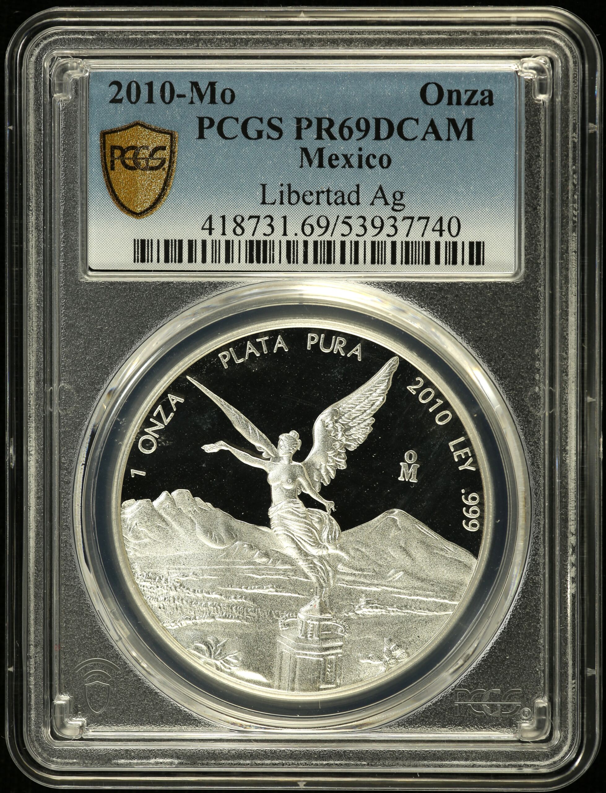 Modern Silver & Minors Onza 2010 Mo PCGS PR69DCAM 0155064