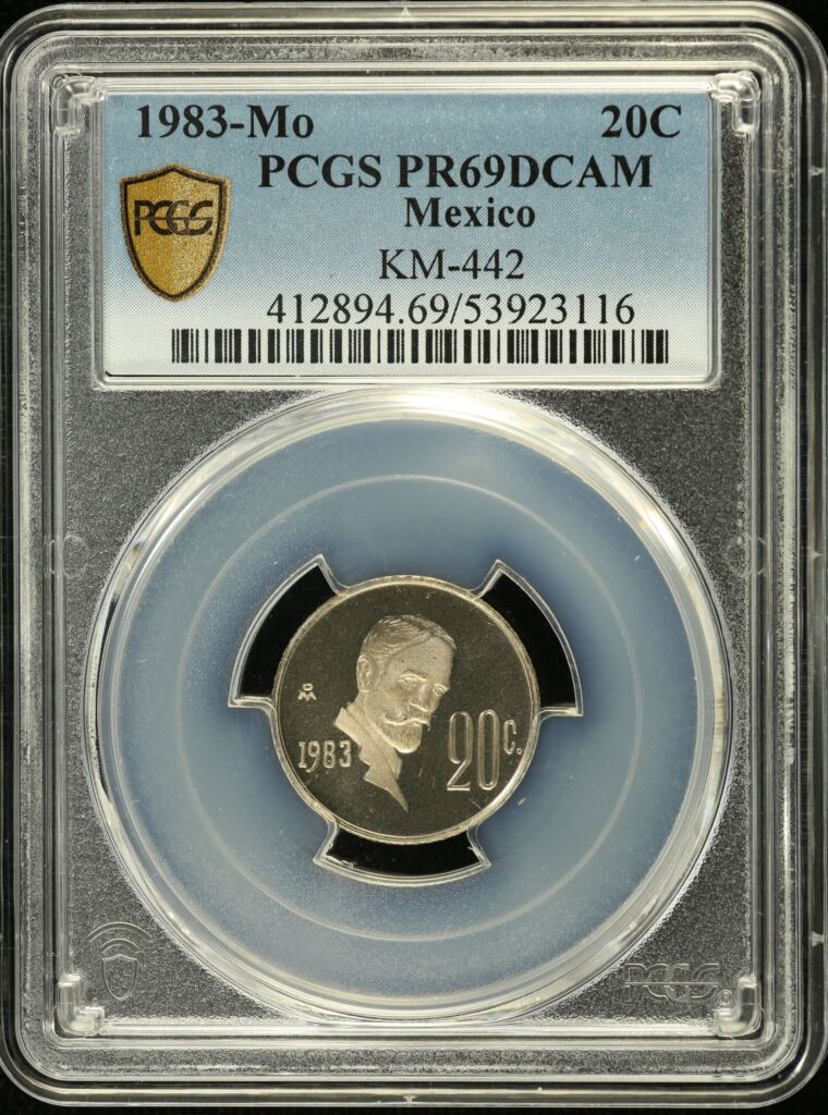 Modern Silver & Minors 20 Centavo 1983 Mo KM-442 PCGS PR69DCAM 0155075