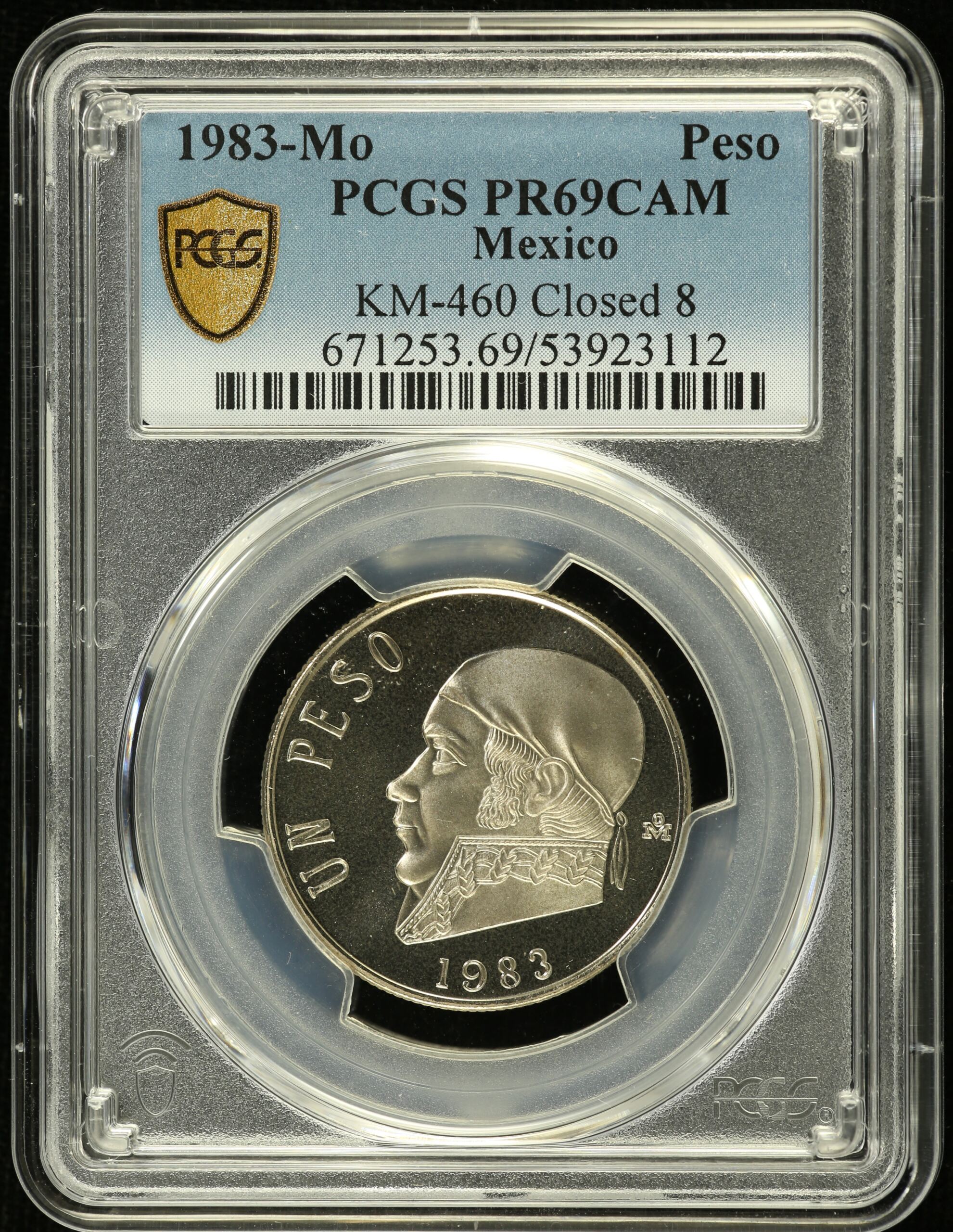 Modern Silver & Minors Peso 1983 Mo KM-460 PCGS PR69DCAM 0155078
