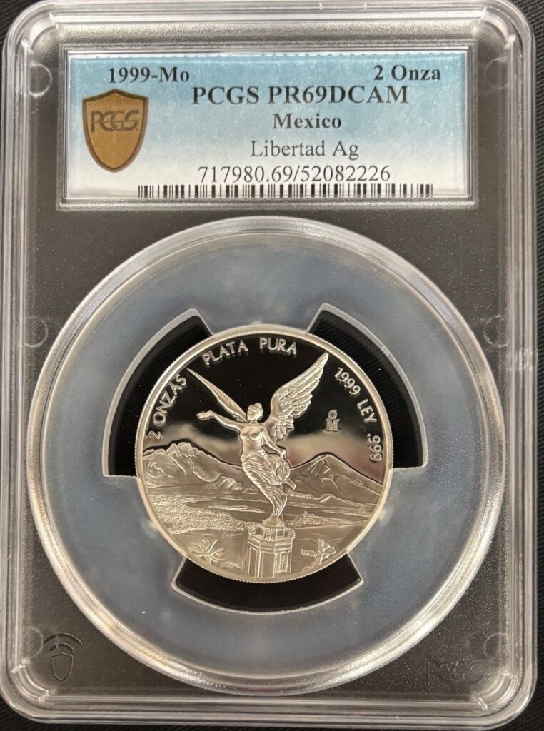 Modern Silver & Minors 2 Onza 1999 Mo PCGS PR69DCAM 0155100