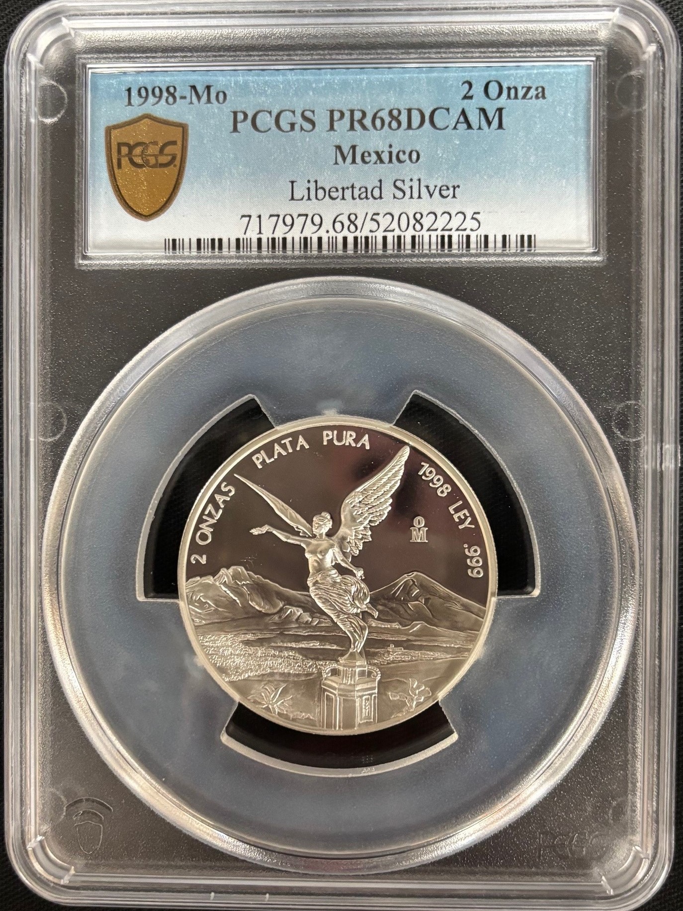 Modern Silver & Minors 2 Onza 1998 Mo PCGS PR68DCAM 0155101