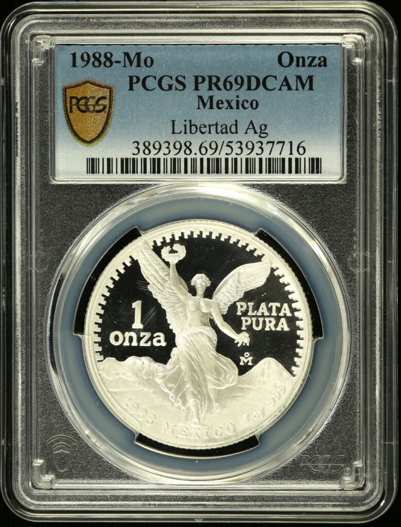 Modern Silver & Minors Onza 1988 Mo PCGS PR69DCAM 0155216