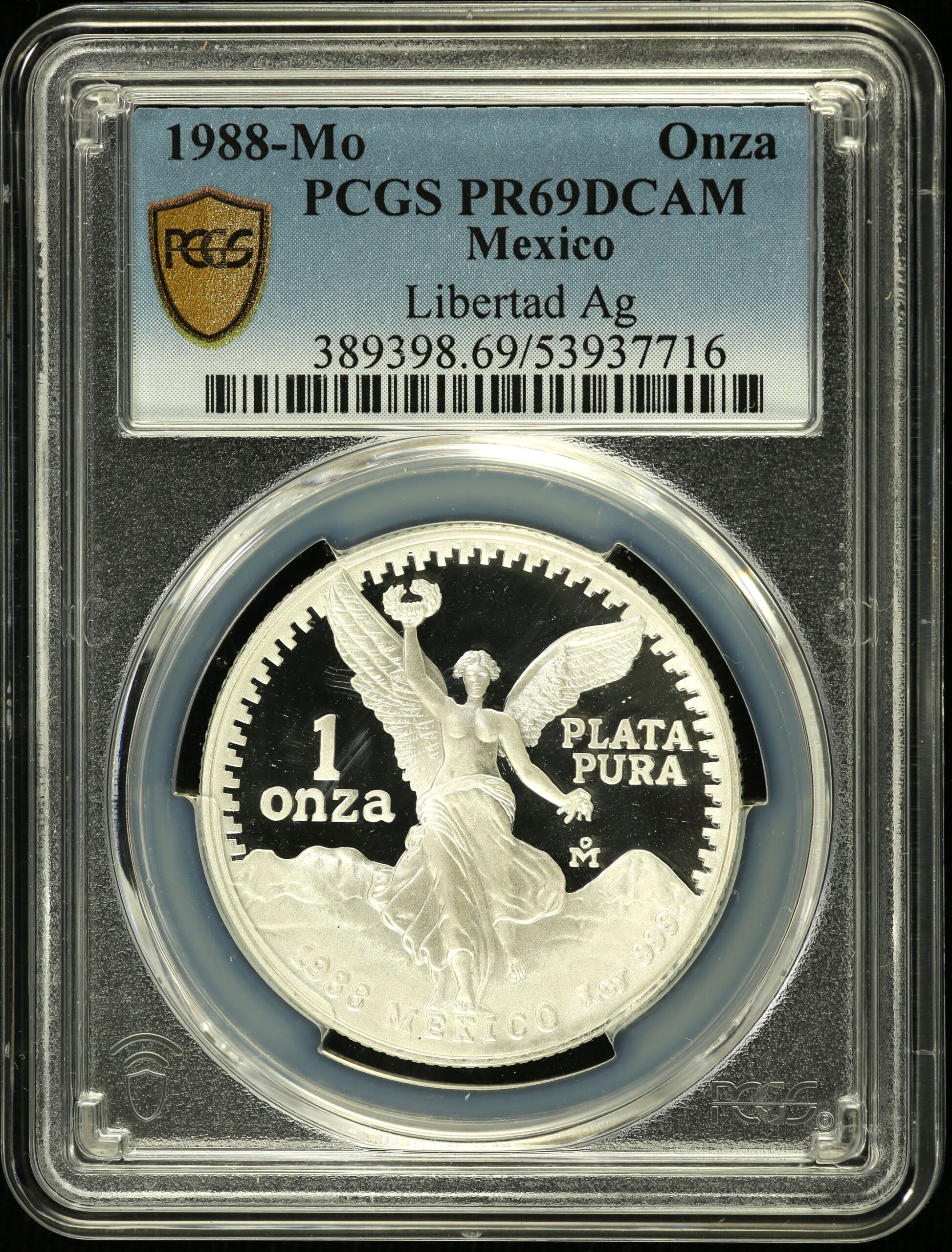 Modern Silver & Minors Onza 1988 Mo PCGS PR69DCAM 0155216