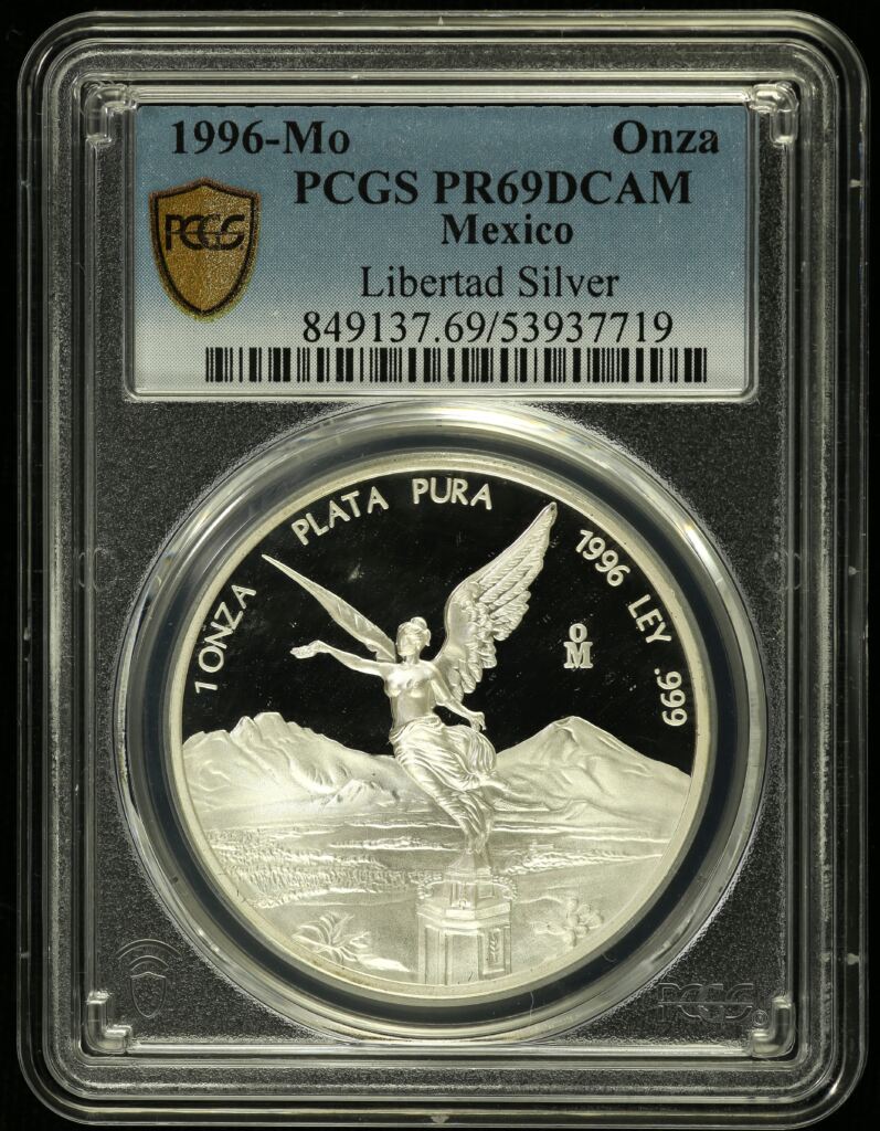 Modern Silver & Minors Onza 1996 Mo PCGS PR69DCAM 0155219