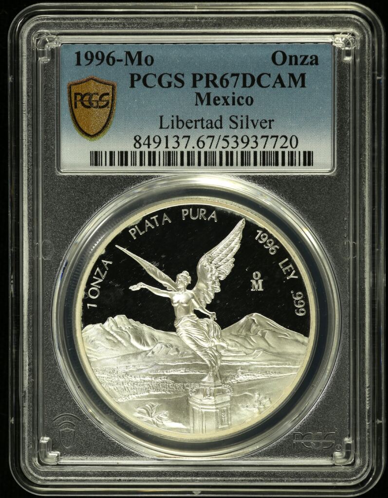 Modern Silver & Minors Onza 1996 Mo PCGS PR67DCAM 0155220