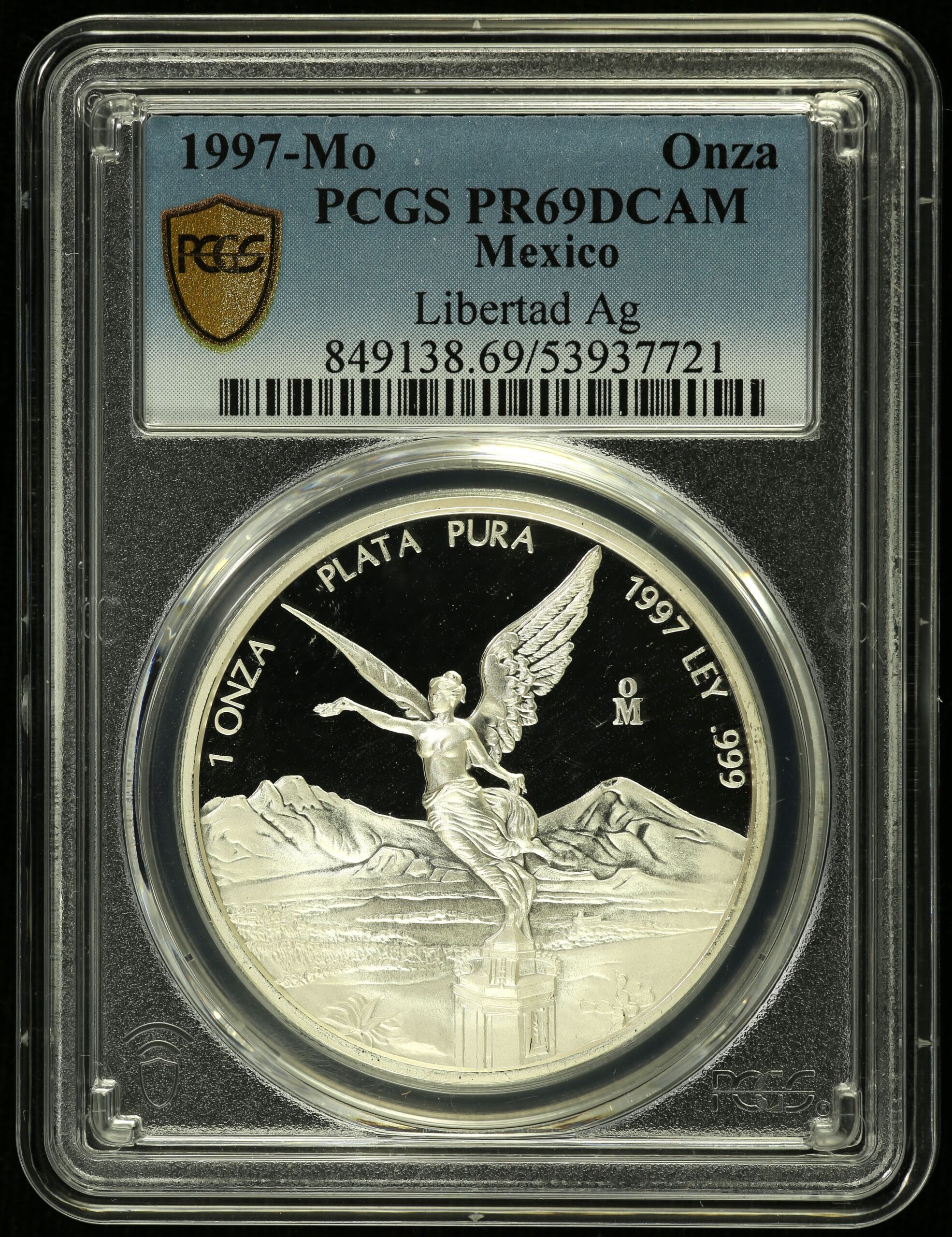 Modern Silver & Minors Onza 1997 Mo PCGS PR69DCAM 0155222