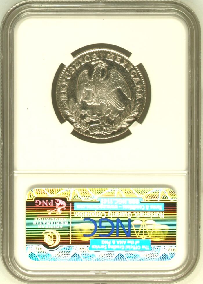 Republic Silver & Minors 2 Reales 1861 Mo CH NGC MS64 0155230Republic Silver & Minors 2 Reales 1861 Mo CH NGC MS64 0155230 - Image 2