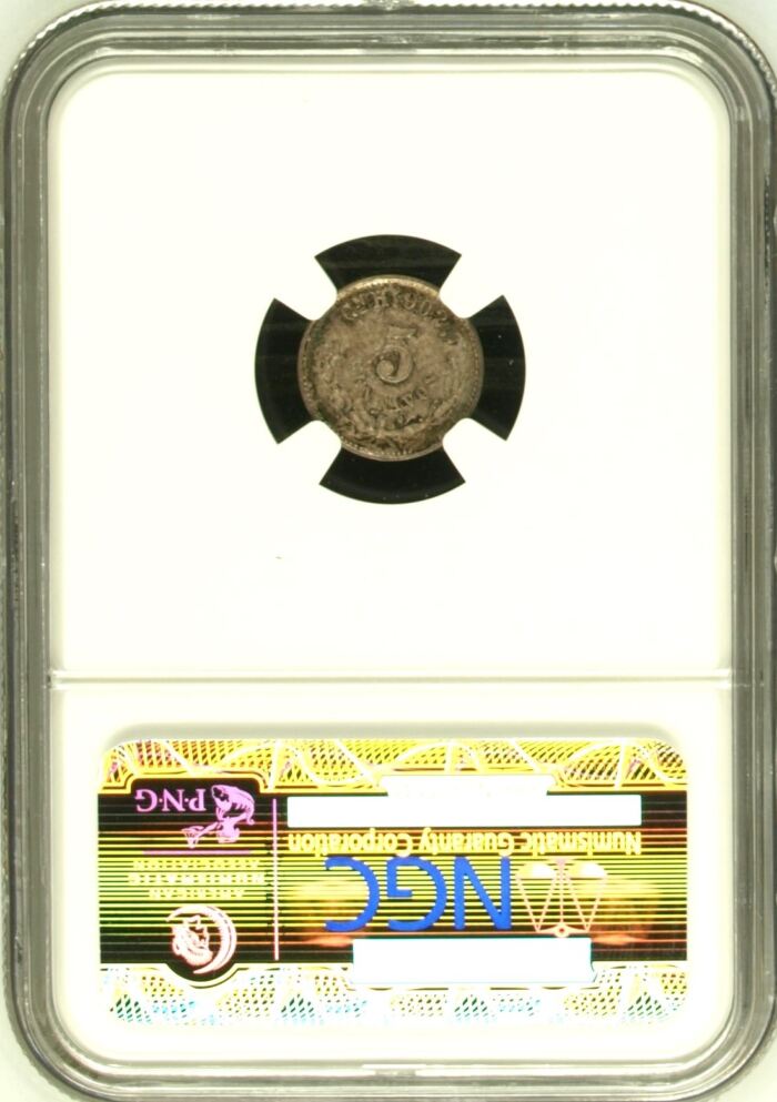 Republic Silver & Minors 5 Centavo 1904 Cn H NGC MS65 0155237Republic Silver & Minors 5 Centavo 1904 Cn H NGC MS65 0155237 - Image 2