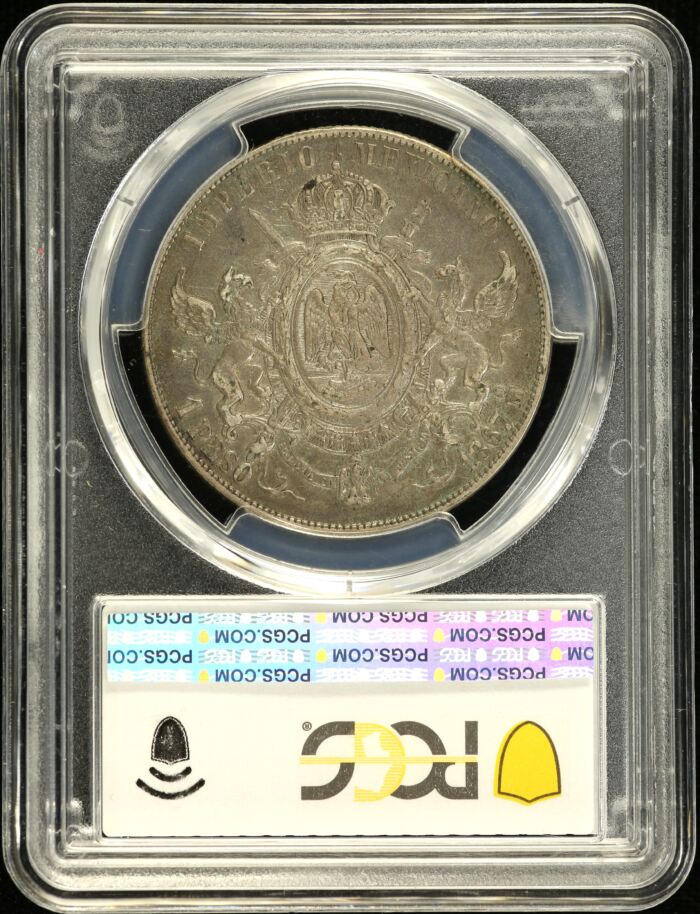 Imperial Era Peso 1867 Mo KM-388.1 PCGS XF45 0155242Imperial Era Peso 1867 Mo KM-388.1 PCGS XF45 0155242 - Image 2