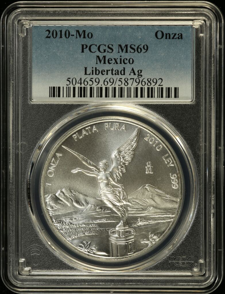 Modern Silver & Minors Onza 2010 Mo PCGS MS69 0155337