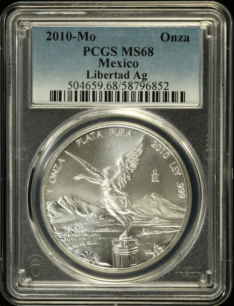 Modern Silver & Minors Onza 2010 Mo PCGS MS68 0155338
