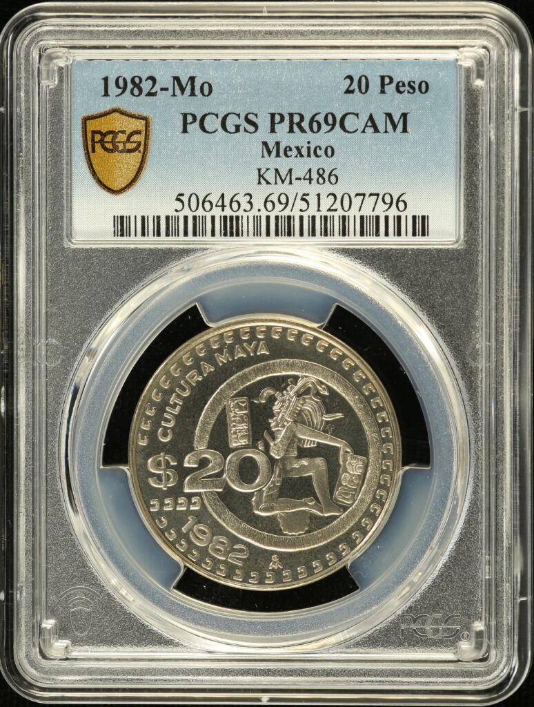 20 Peso  Mexican Coins  Modern Silver & Minors Modern Silver & Minors 20 Peso 1982 Mo KM-486 PCGS PR69DCAM 0155159 Modern Silver & Minors 20 Peso 1982 Mo KM-486 PCGS PR69DCAM 0155159