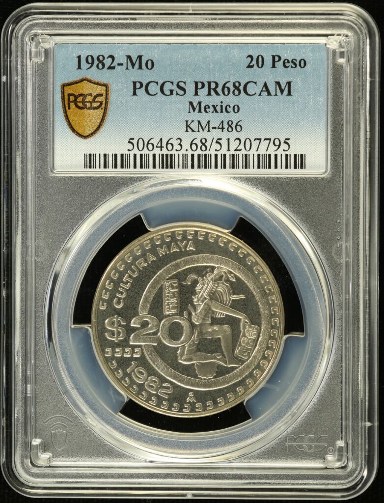 20 Peso  Mexican Coins  Modern Silver & Minors Modern Silver & Minors 20 Peso 1982 Mo KM-486 PCGS PR68CAM 0155161 Modern Silver & Minors 20 Peso 1982 Mo KM-486 PCGS PR68CAM 0155161