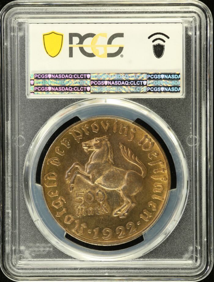 Germany 500 Mark 1922 Notgeld Westphalia PCGS MS65 0155165Germany 500 Mark 1922 Notgeld Westphalia PCGS MS65 0155165 - Image 2
