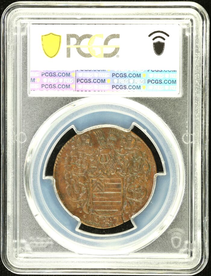 Netherlands Jeton 1675 Brussels PCGS AU53 0155167Netherlands Jeton 1675 Brussels PCGS AU53 0155167 - Image 2