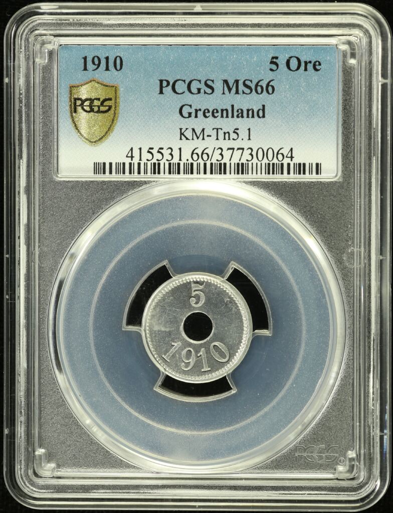 Other Greenland 5 Ore 1910 KM-Tn5.1 PCGS MS66 0155170
