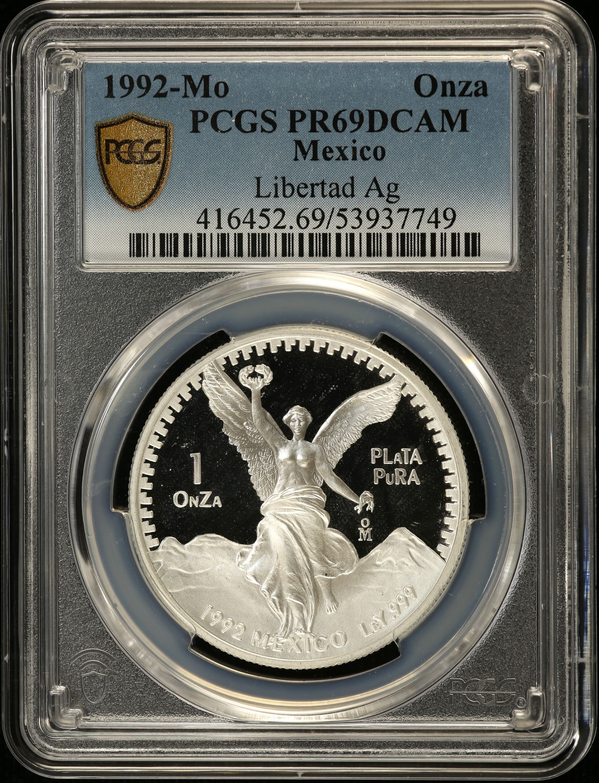 Modern Silver & Minors Onza 1992 Mo PCGS PR69DCAM 0155040