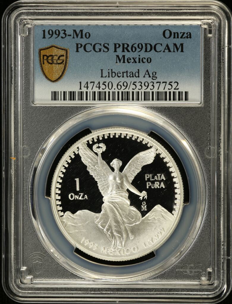 Modern Silver & Minors Onza 1993 Mo PCGS PR69DCAM 0155042