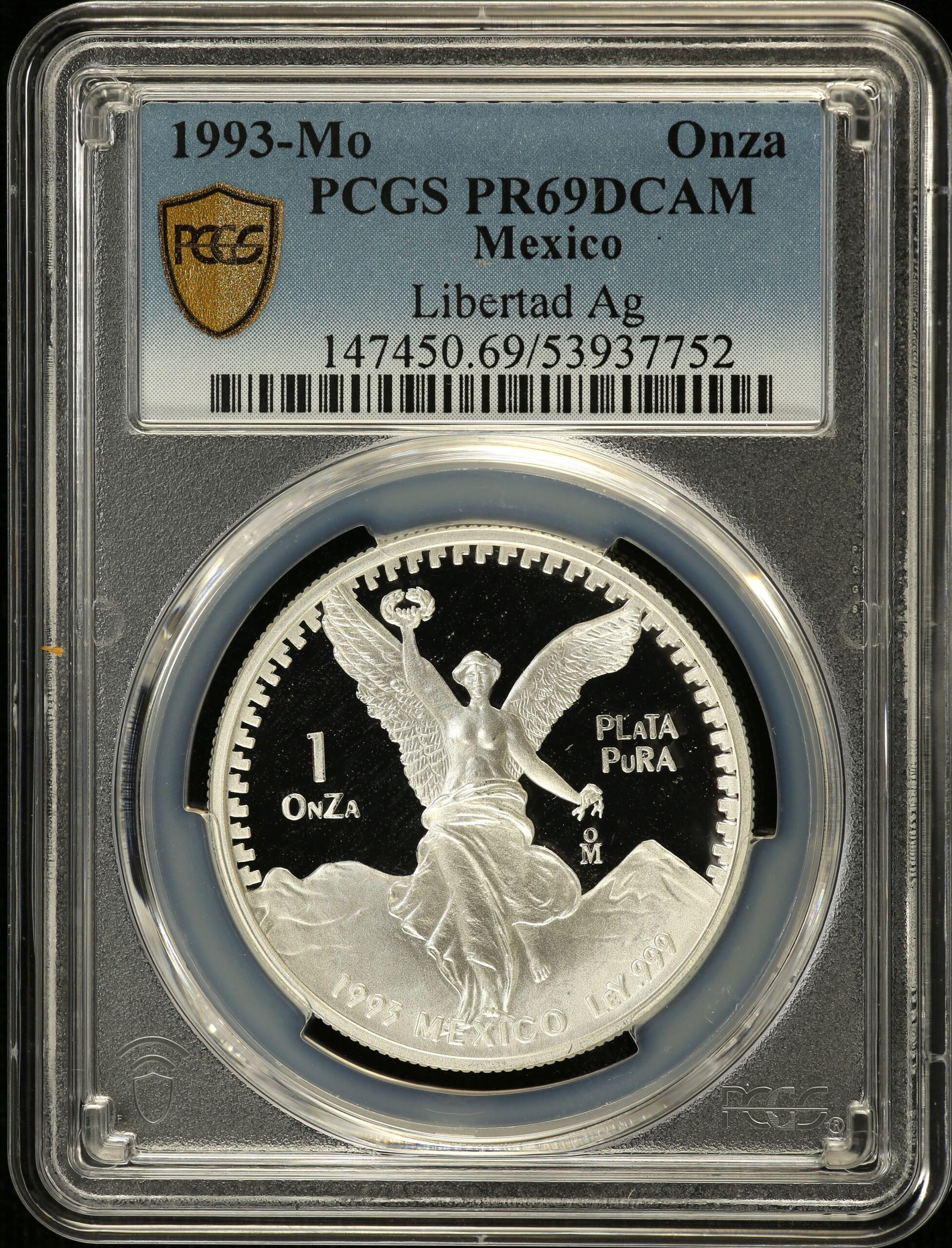 Modern Silver & Minors Onza 1993 Mo PCGS PR69DCAM 0155042