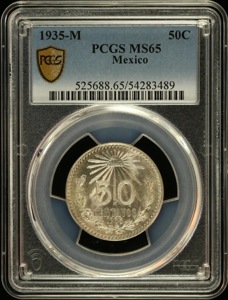 Modern Silver & Minors 50 Centavo 1935 M PCGS MS65 0154846