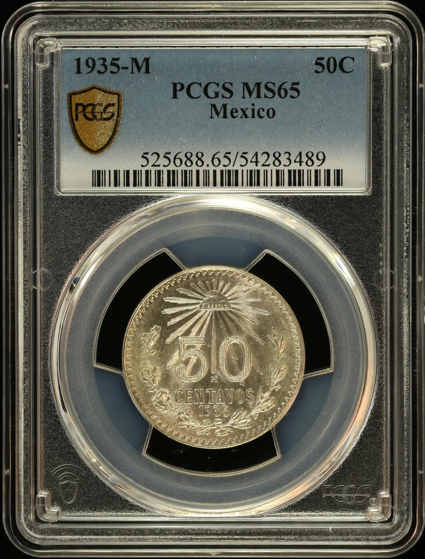 Modern Silver & Minors 50 Centavo 1935 M PCGS MS65 0154846