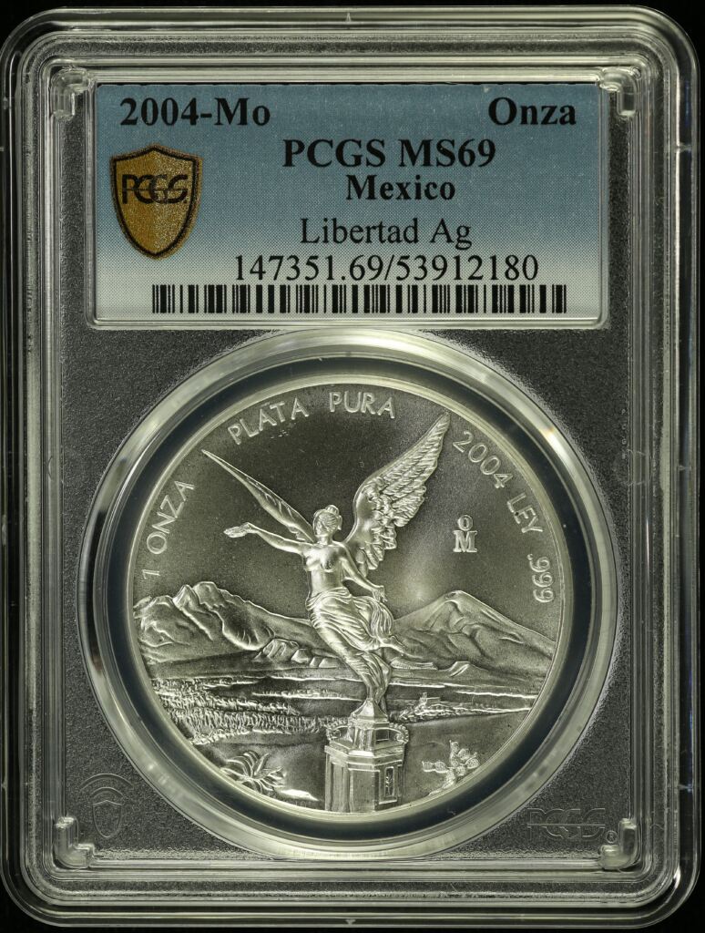 Modern Silver & Minors Onza 2004 Mo PCGS MS69 0155013