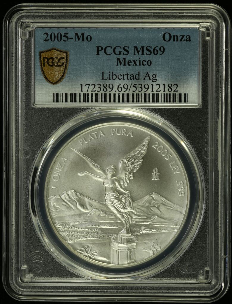 Modern Silver & Minors Onza 2005 Mo PCGS MS69 0155020