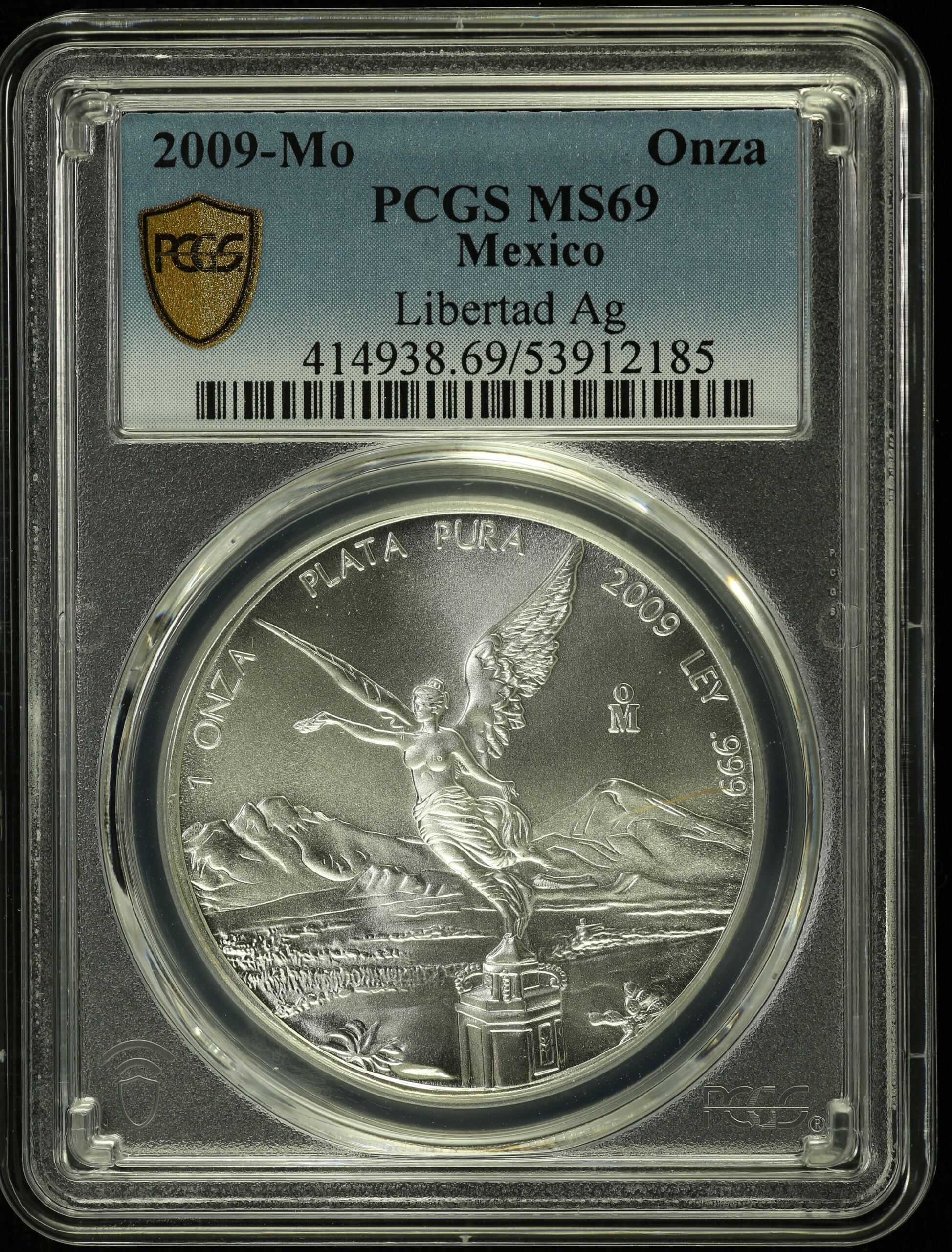 Mexican Coins Modern Silver & Minors Onza Modern Silver & Minors Onza 2009 Mo PCGS MS69 0155027 Modern Silver & Minors Onza 2009 Mo PCGS MS69 0155027Modern Silver & Minors Onza 2009 Mo PCGS MS69 0155027
