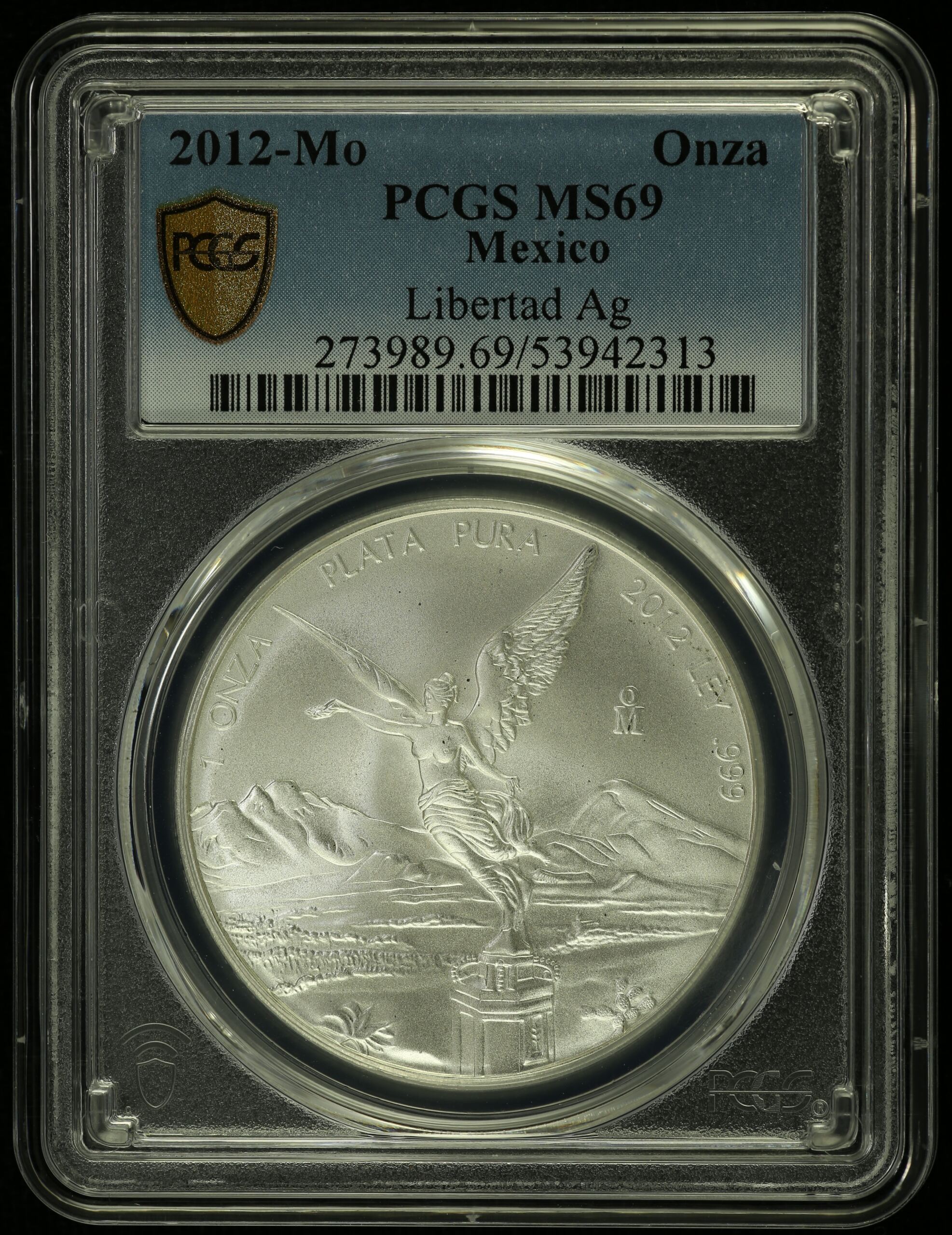 Mexican Coins Modern Silver & Minors Onza Modern Silver & Minors Onza 2012 Mo PCGS MS69 0155034 Modern Silver & Minors Onza 2012 Mo PCGS MS69 0155034Modern Silver & Minors Onza 2012 Mo PCGS MS69 0155034
