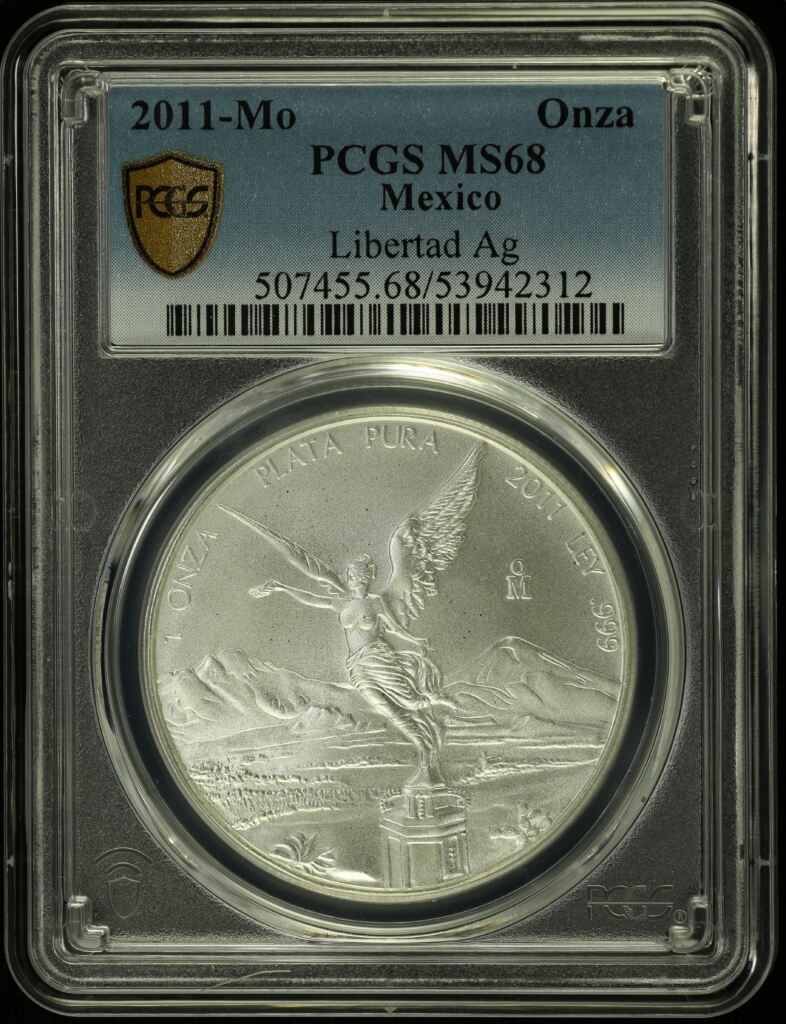 Modern Silver & Minors Onza 2011 Mo PCGS MS68 0155036