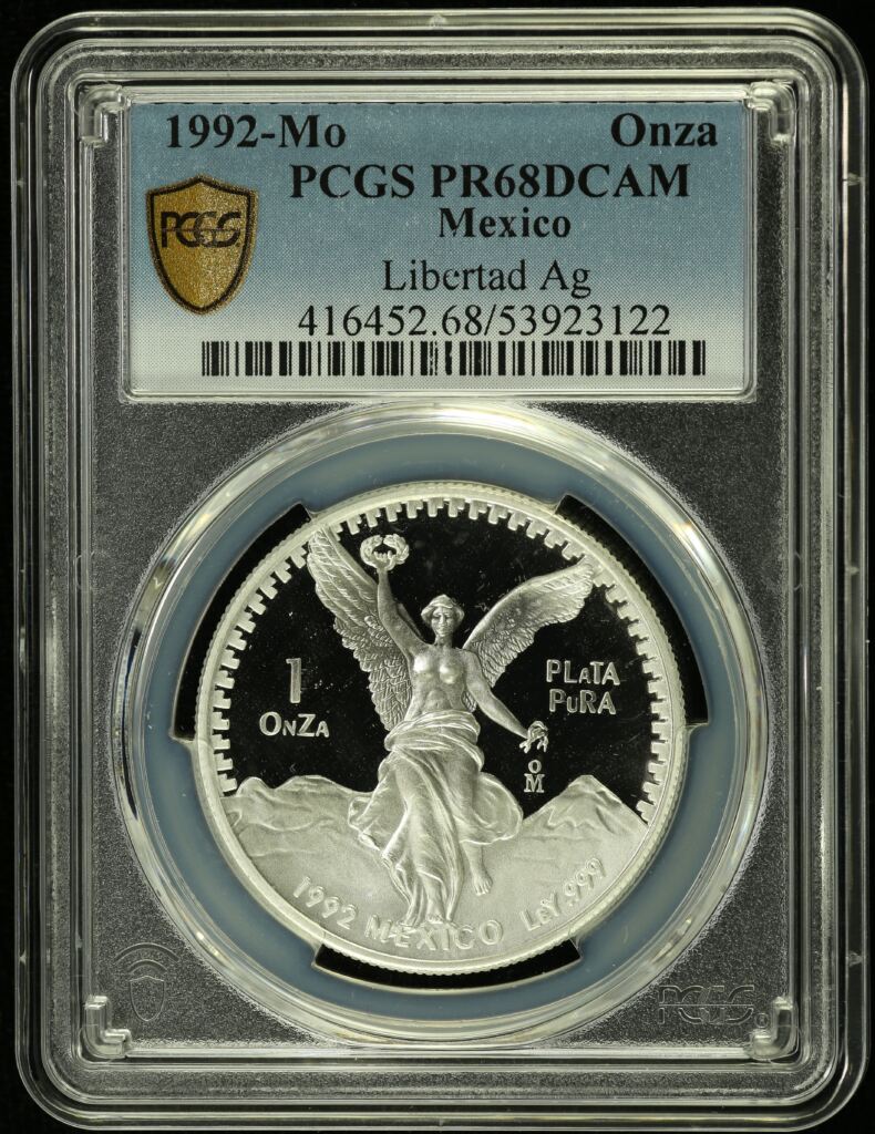 Modern Silver & Minors Onza 1992 Mo PCGS PR68DCAM 0155039