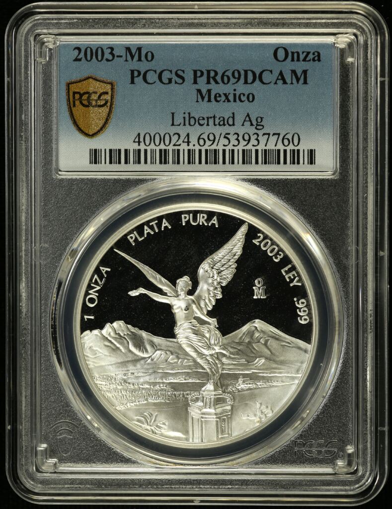 Modern Silver & Minors Onza 2003 Mo PCGS PR69DCAM 0155052