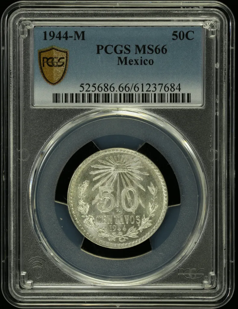 Modern Silver & Minors 50 Centavo 1944 M PCGS MS66 0154270