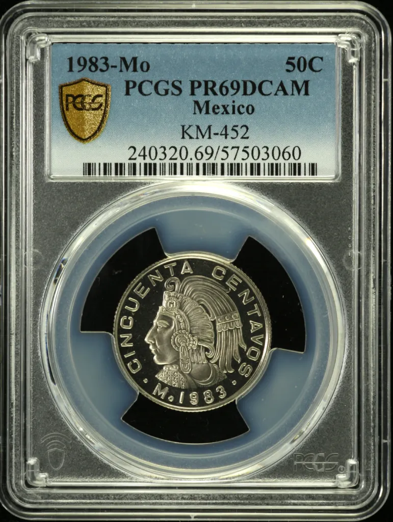 Modern Silver & Minors 50 Centavo 1983 Mo KM-452 PCGS PR69DCAM 0154343