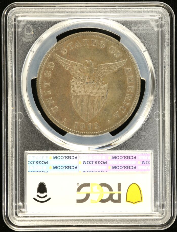 Philippines Peso 1903 S PCGS AU53 0154594Philippines Peso 1903 S PCGS AU53 0154594 - Image 2