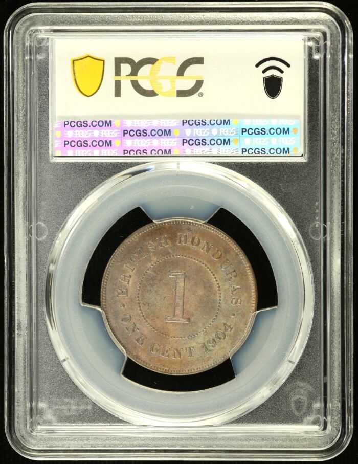 British Honduras Cent 1904 PCGS MS63BN 0154597British Honduras Cent 1904 PCGS MS63BN 0154597 - Image 2