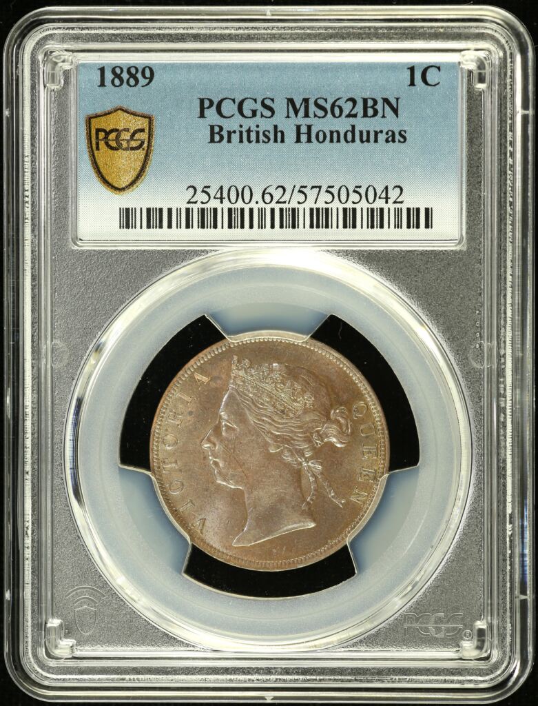 British Honduras Cent 1889 PCGS MS62BN 0154598
