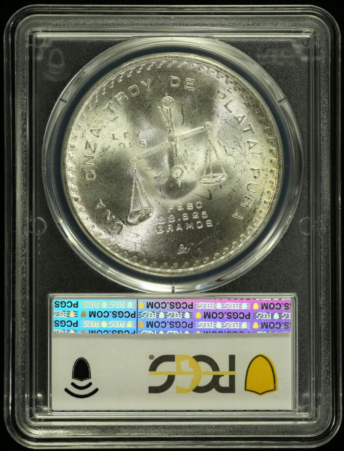 Modern Silver & Minors Onza 1980/9 Mo PCGS MS64 0154636Modern Silver & Minors Onza 1980/9 Mo PCGS MS64 0154636 - Image 2