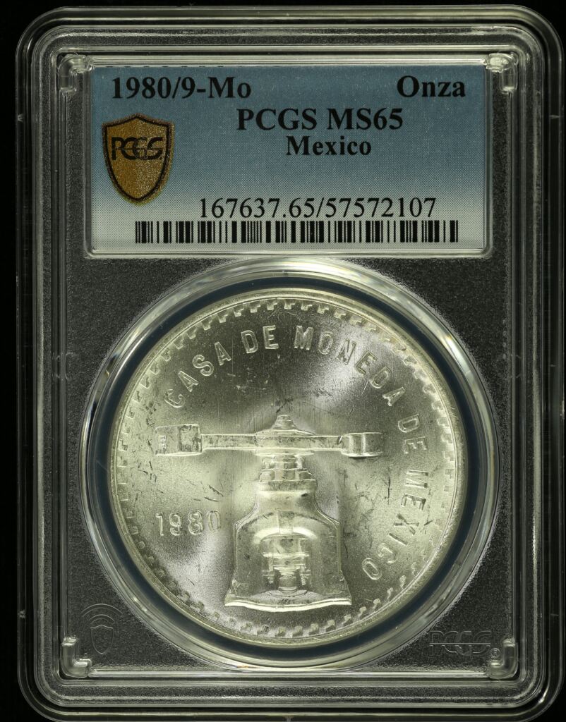 Modern Silver & Minors Onza 1980/9 Mo PCGS MS65 0154642
