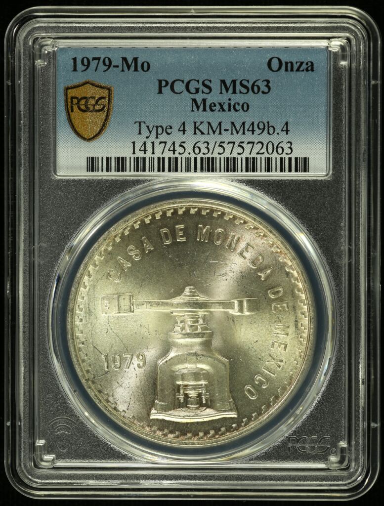 Modern Silver & Minors Onza 1979 Mo KM-M49b.4 PCGS MS63 0154648