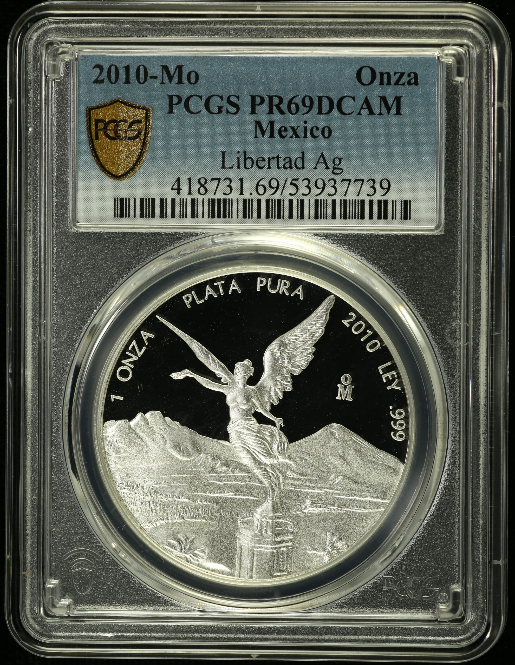 Modern Silver & Minors Onza 2010 Mo PCGS PR69DCAM 0155065