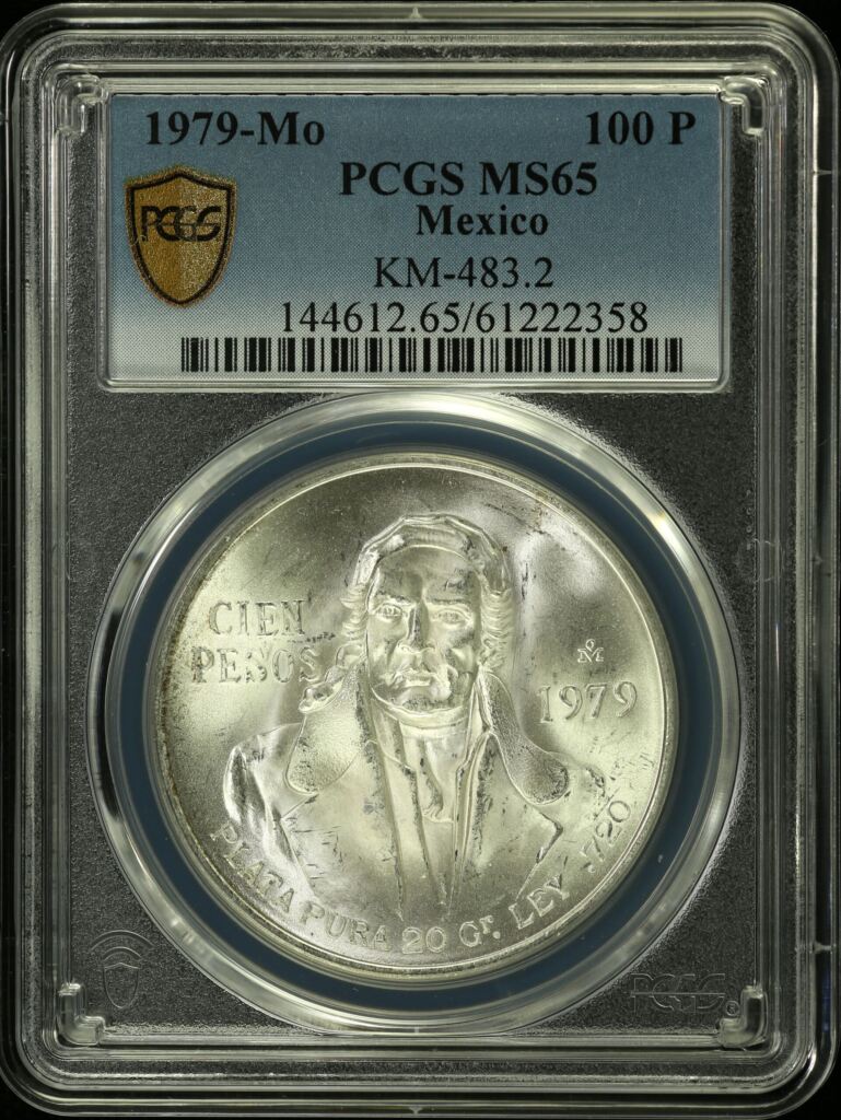 Modern Silver & Minors 100 Peso 1979 Mo KM-483.2 PCGS MS65 0153650
