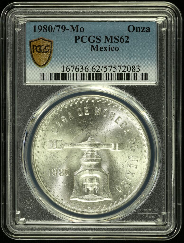 Modern Silver & Minors Onza 1980/79 Mo PCGS MS62 0154651