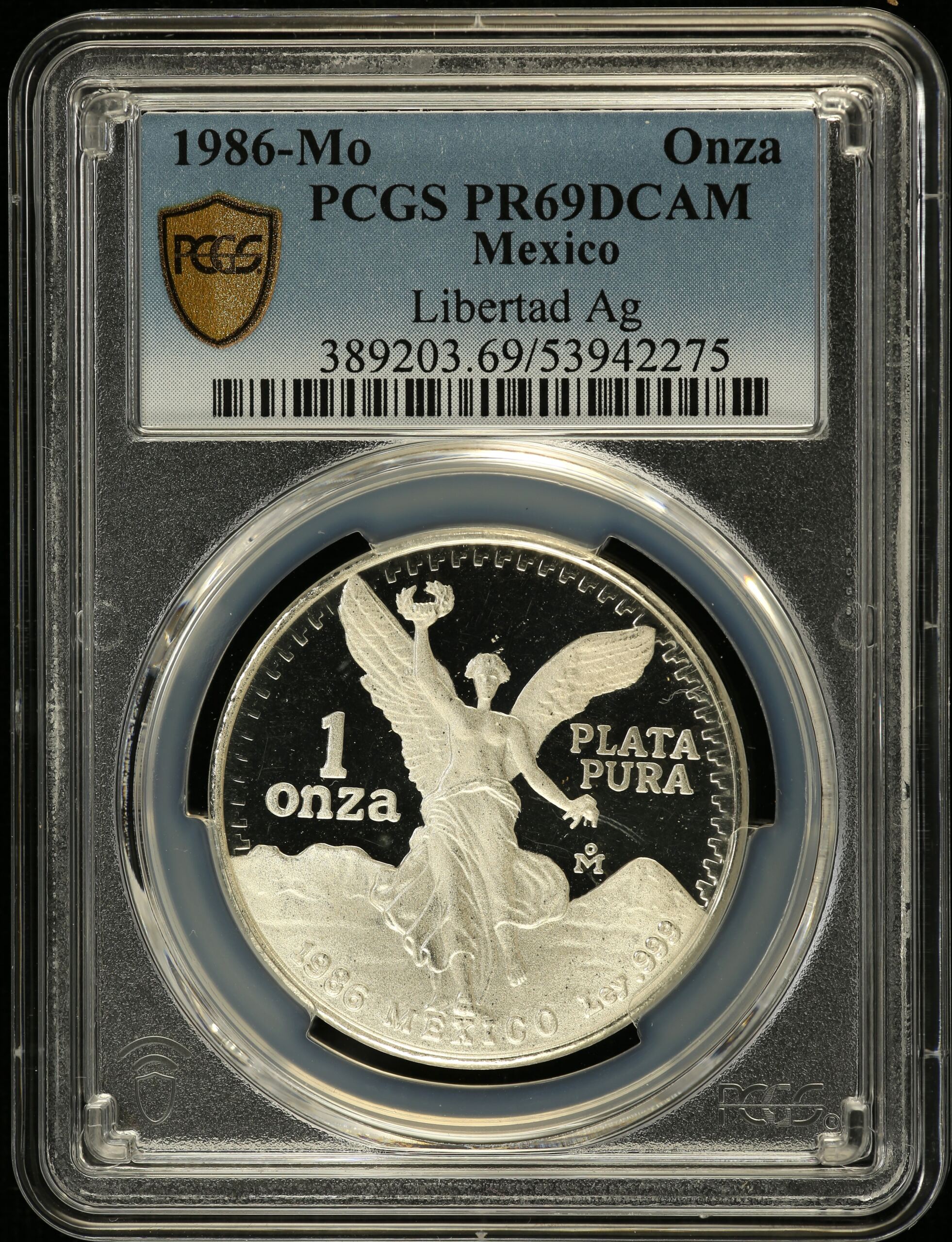 Mexican Coins Modern Silver & Minors Onza Modern Silver & Minors Onza 1986 Mo PCGS PR69DCAM 0154664 Modern Silver & Minors Onza 1986 Mo PCGS PR69DCAM 0154664Modern Silver & Minors Onza 1986 Mo PCGS PR69DCAM 0154664