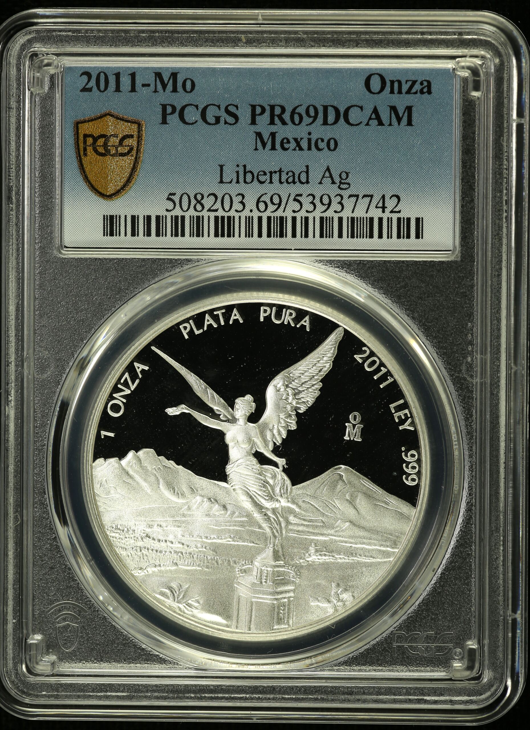 Modern Silver & Minors Onza 2011 Mo PCGS PR69DCAM 0155067