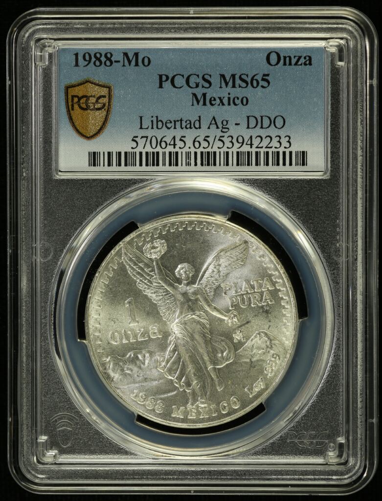 Modern Silver & Minors Onza 1988 Mo PCGS MS65 0154675