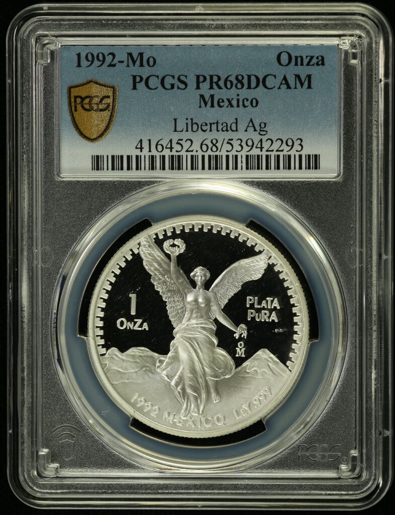 Modern Silver & Minors Onza 1992 Mo PCGS PR68DCAM 0154684
