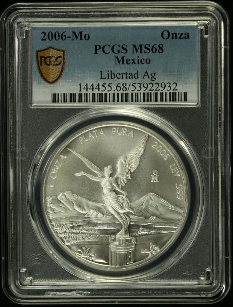 Modern Silver & Minors Onza 2006 Mo PCGS MS68 0154686